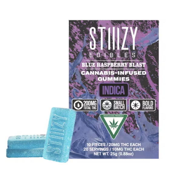 Blue Raspberry Blast Indica-Infused Gummies